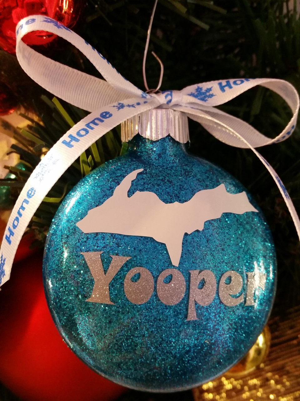 yooper glitter christmas ornament miscarriage christmas ornament