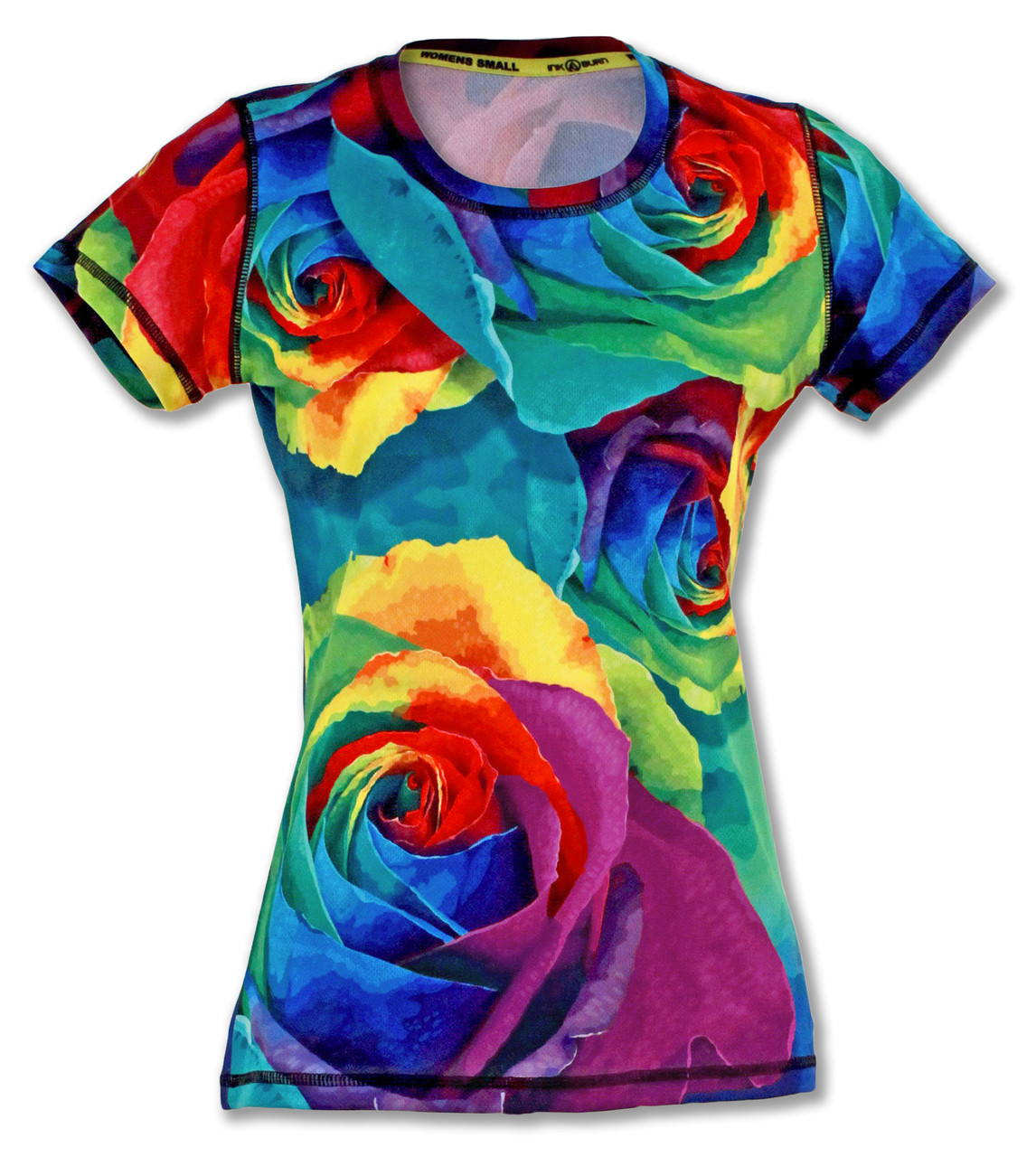 INKnBURN Women's Rose Tech Shirt Front