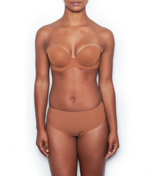 THE STRAPLESS CONVERTIBLE BRA - CARAMEL