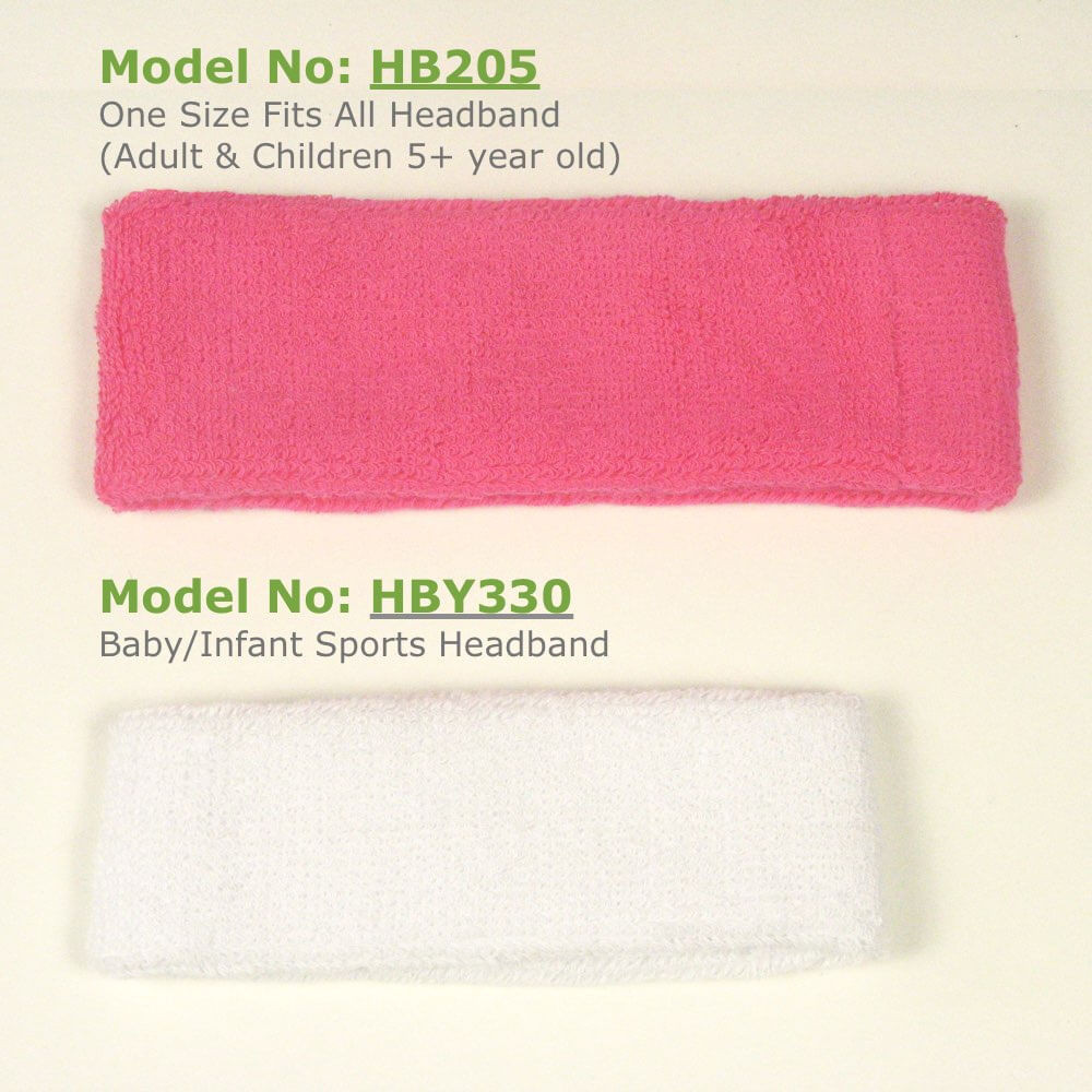 Compare baby infant headbands and regular size headband