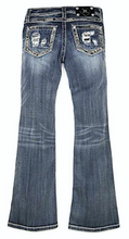 Girls Miss Me Jeans, Gold Sequins Distressed Pocket
