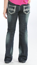 Girls Rock & Roll Jean, Medium Wash, Silver Stitching