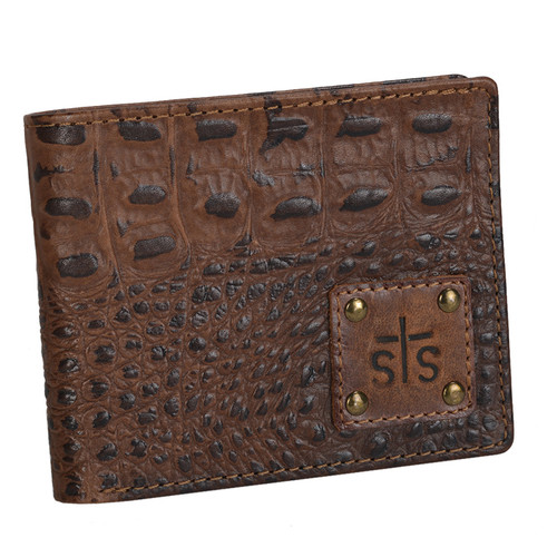 Men's STS Wallet, Distressed Brown Leather/Bifold, Foreman's