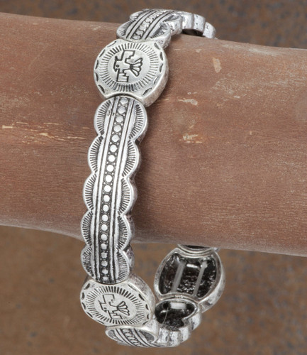 West & Co.Bracelet, Silver with Thunderbird Charm