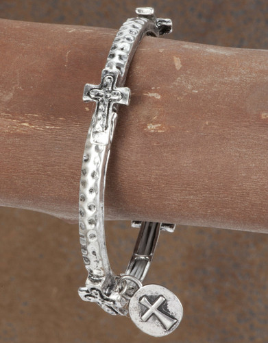 West & Co.Bracelet, Silver Crosses