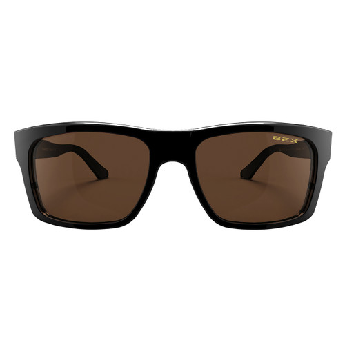 Bex Sunglasses, Black Frame, Brown Lens, Braddish