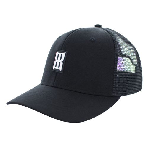 Women's Bex Cap, Adele, Black with White Logo