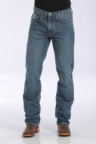 Men's Cinch Jeans, Silver Label, Medium Stonewash