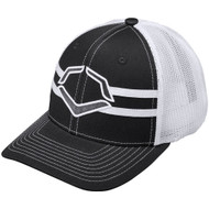 Wilson Sporting Goods Evoshield Grandstand Flexfit Hat Charcoal White Large X-Large 7 3/8 - 7 5/8