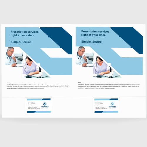 8.5" x 11" Sheet with One Integrated Card on 11" x 17", White 10 Mil. Synthetic Paper, 100 Sheets, 200 Cards/Pack