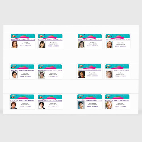 8.5" x 11" Sheet with Six Integrated Cards on 11" x 17", White 10 Mil. Synthetic Paper, 100 Sheets, 1200 Cards/Pack