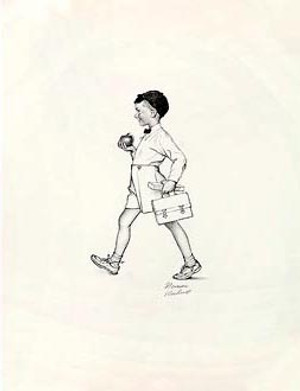 TEACHER'S PET BY NORMAN ROCKWELL