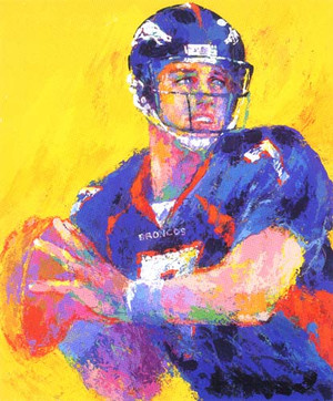JOHN ELWAY BY LEROY NEIMAN