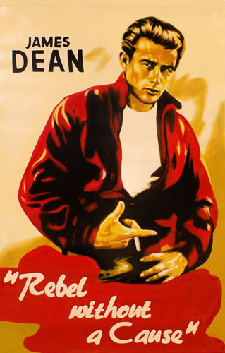 JAMES DEAN - REBEL WITHOUT A CAUSE BY STEVE KAUFMAN - GRUN ART