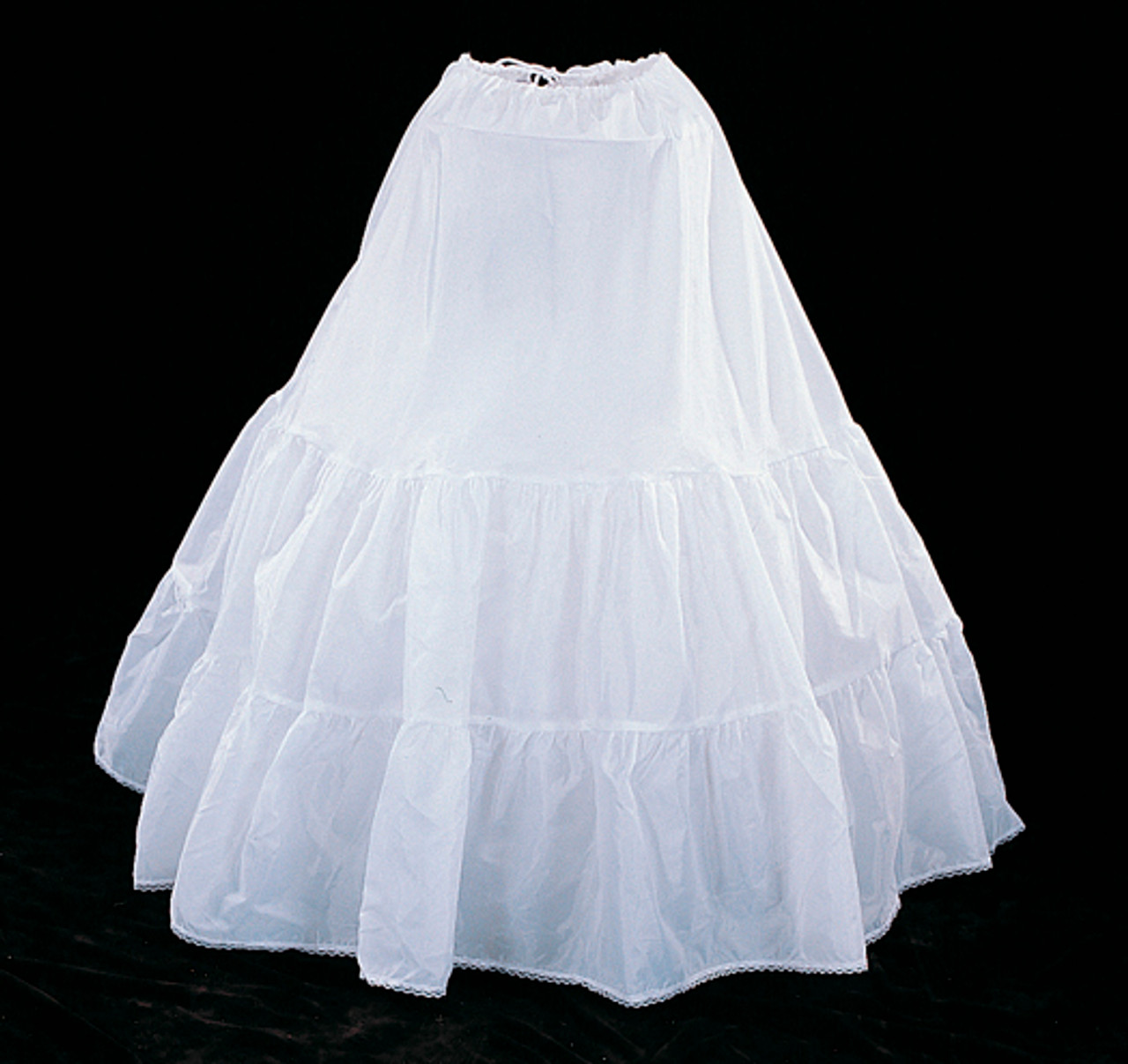 38" Long Whtie Cotton Wedding Bridal Petticoat Slip Skirt CB