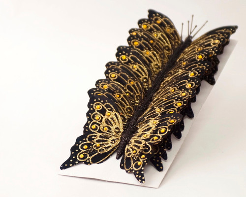 Craft Supplies  Craft Embellishments  4\u0026quot; Glitter Monarch Butterflies  CB Flowers \u0026 Crafts