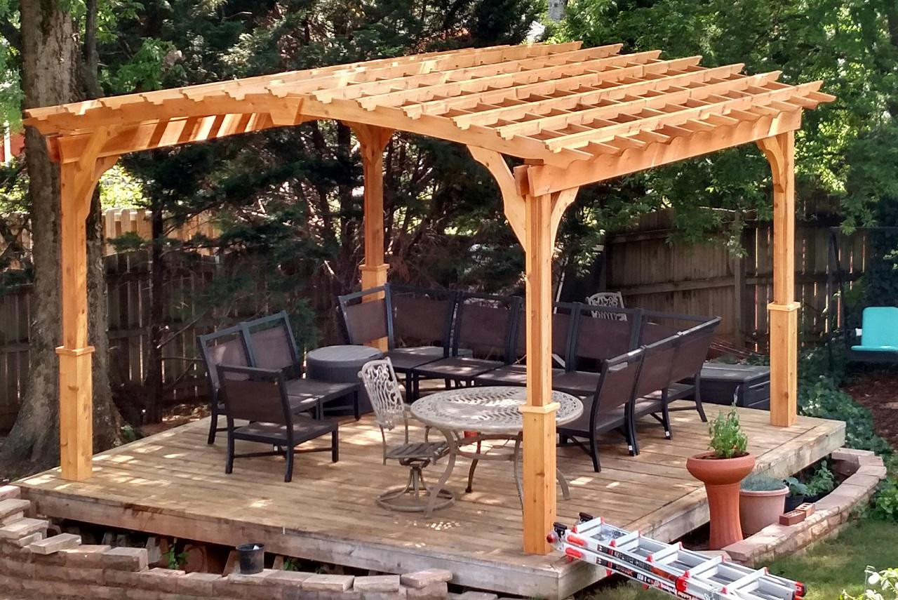 Arched Cedar Pergola - PergolaKitsUSA.com