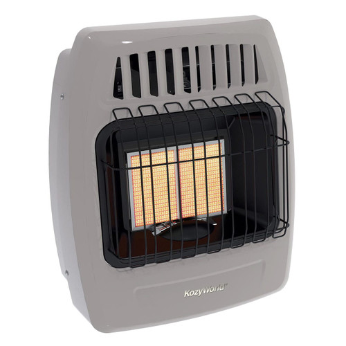 Kozy World KWP214 12000 Btu 2 Plaque Propane Infrared Vent Free Wall Heater Kozy World KWP214 12000 Btu 2 Plaque Propane Infrared Vent Free Wall Heater