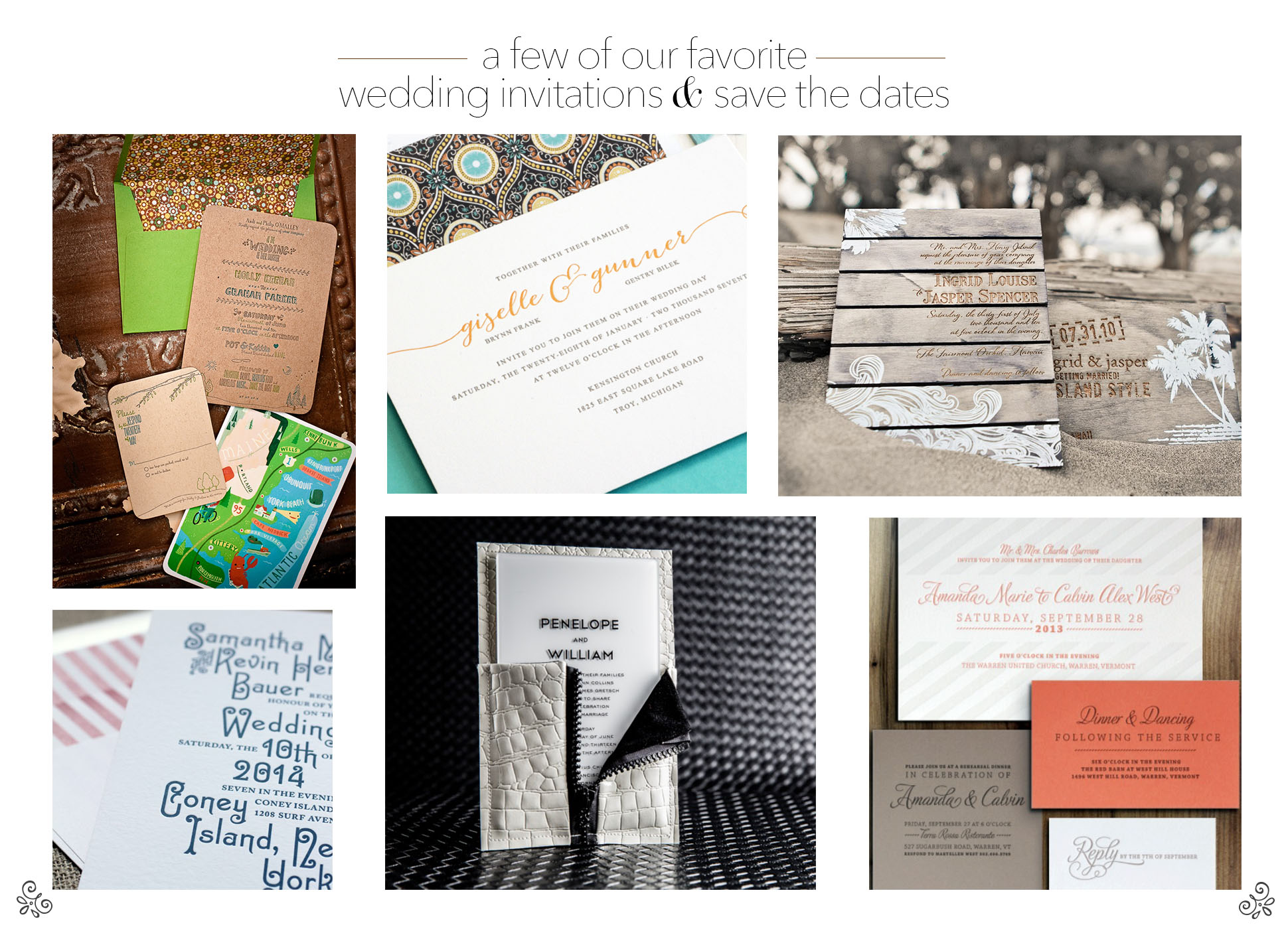 wedding inspiration ideas invitations save the dates bridal