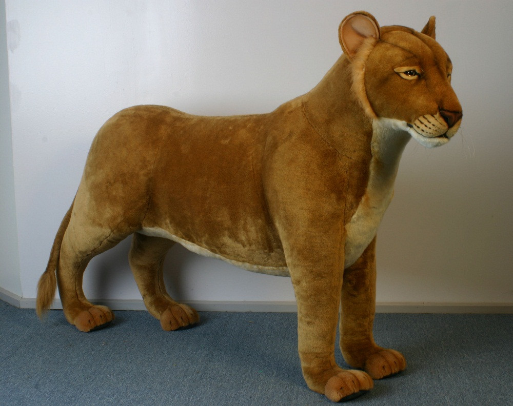 large stuffed lioness