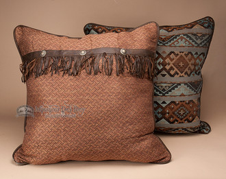Western Del Rio Concho Pillow Euro Sham 27x27 - Mission Del Rey Southwest