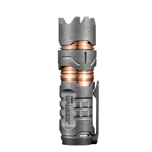 Manker Timeback II 2200 Lumen Titanium Spinner Flashlight is