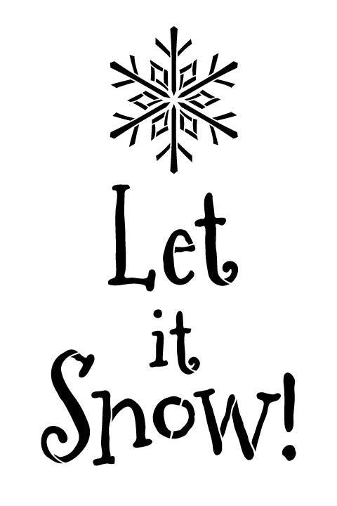 let it snow font quote