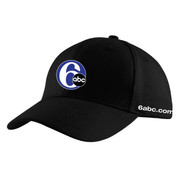 6abc Adult Adjustable Baseball Hat- Black