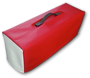 Red and White Vinyl Cover with Black Piping