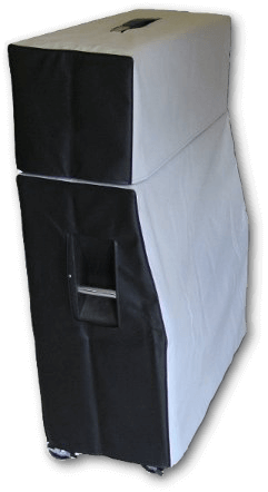Black vinyl cover with blue piping