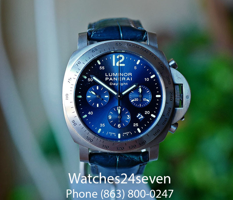 WatchNet Luxury Time FS PANERAI PAM 326 Blue Chrono PAM 56 Ti