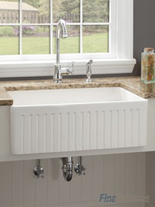 fine fixtures fc3018li lichfield french fluted fireclay apron kitchen sink white 28 3 - French Kitchen Sinks fine fixtures fc3018li lichfield french fluted fireclay apron kitchen sink white 28 3 - French Kitchen Sinks