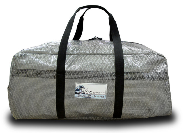 Sailcloth Duffel Bag Gun Metal Gray Large Slo Sail And Canvas Image 1