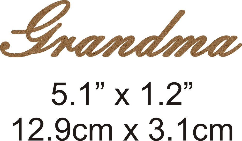 grandma beautiful script chipboard word want2scrap i want cancer for christmas