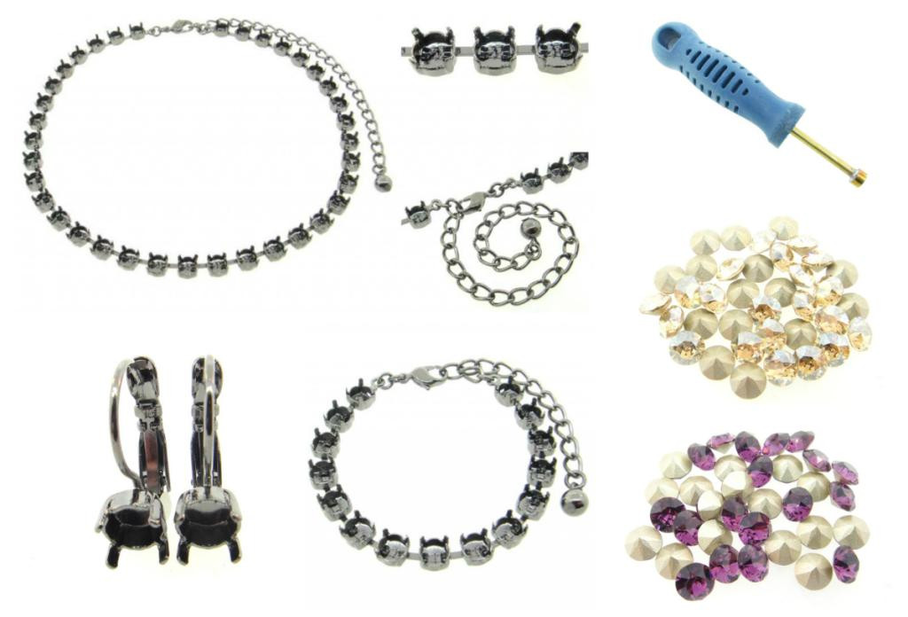 Make Your Own Jewelry Kit 6mm Empty Cup Chain Starter Kit