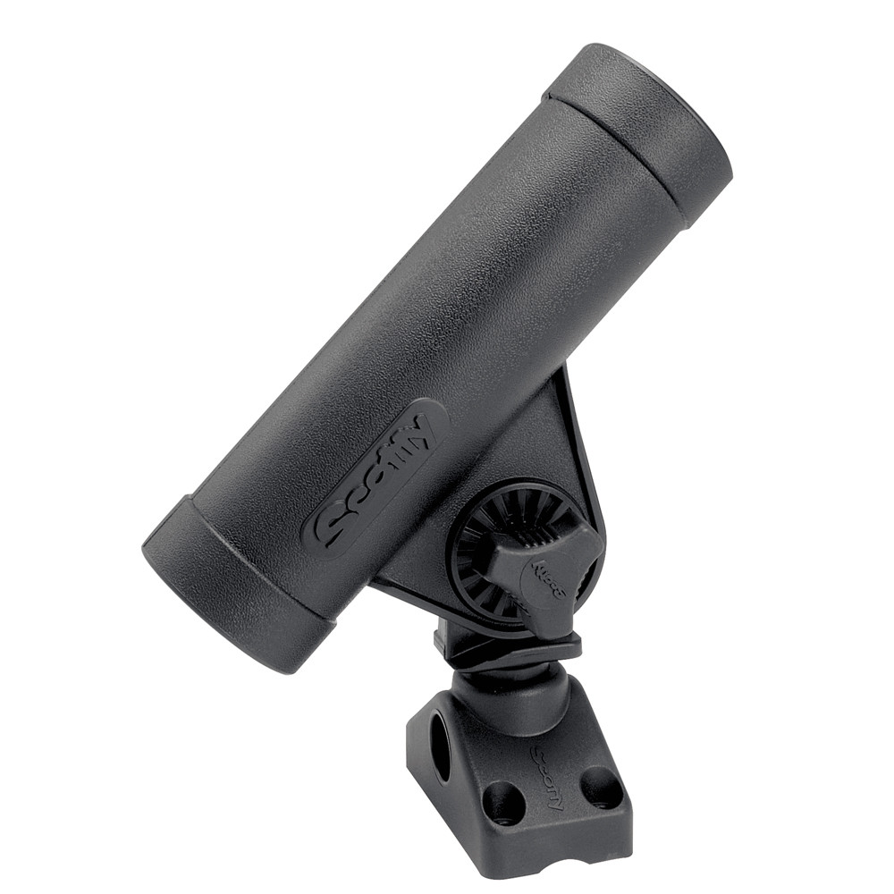 Scotty 250 Rodmaster Adjustable Tube Rod Holder w/ 241 Side or Deck Mount from
