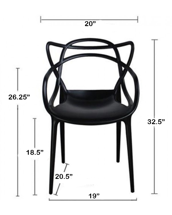 Set of 4, Master Style Armchair 2xhome