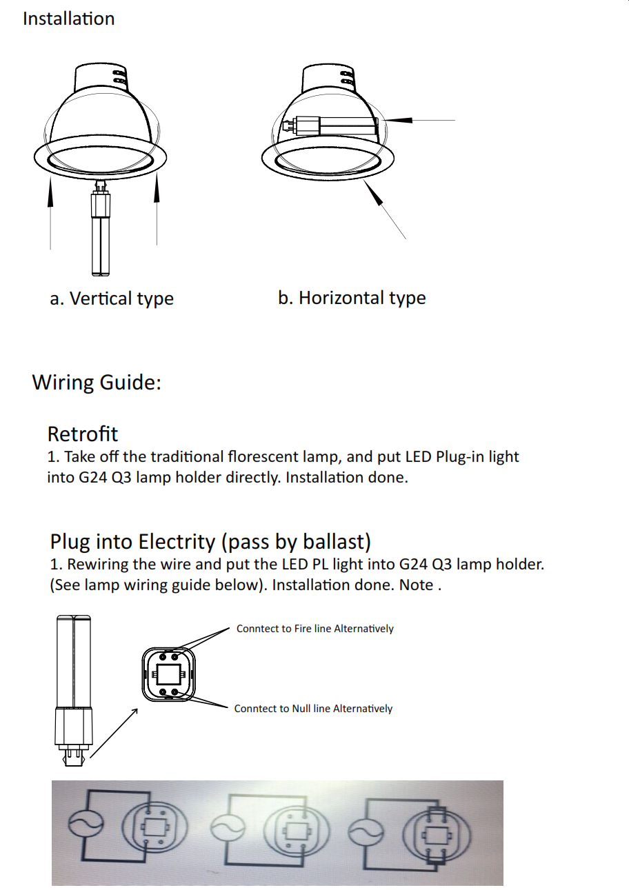 Series Vpl Led 4 Pin Led Lamp Direct Replacement For G24