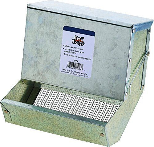 Miller 7" Rabbit Sifter Feeder with Lid (12 Pack)