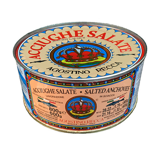 Salted Anchovies in Sea Salt