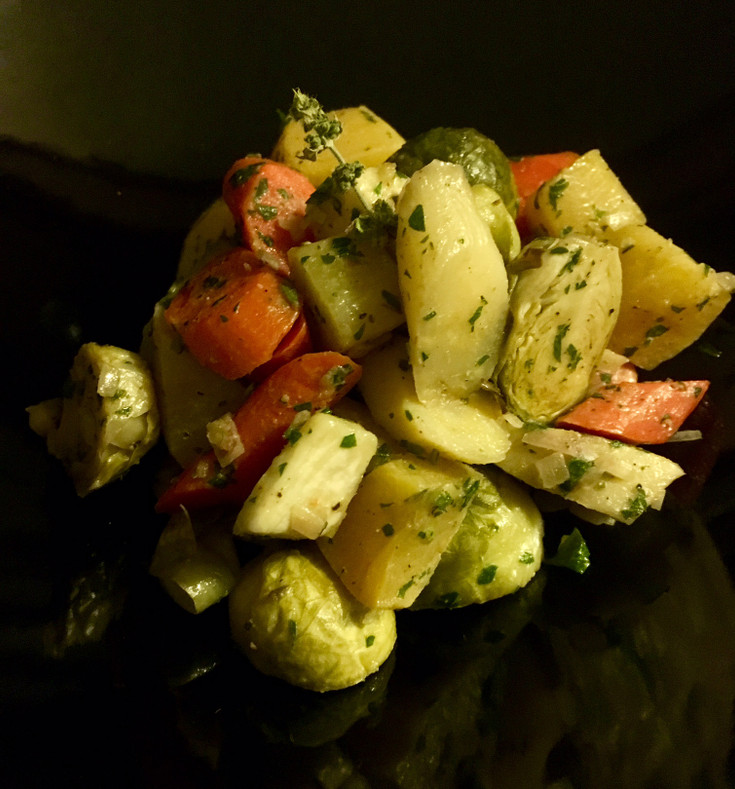 Caviar Star Recipe #19 - Roasted Root Vegetables with White Balsamic Vinaigrette