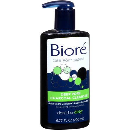 Biore Deep Pore Charcoal Cleanser, 6.77 oz