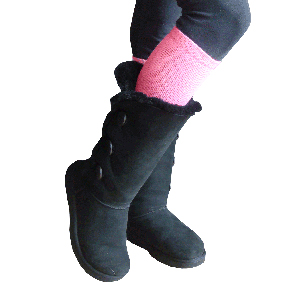 boot socks dark pink boot socks