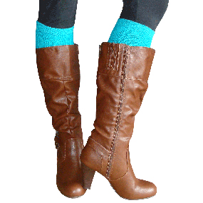 boot socks Solid Teal boot socks