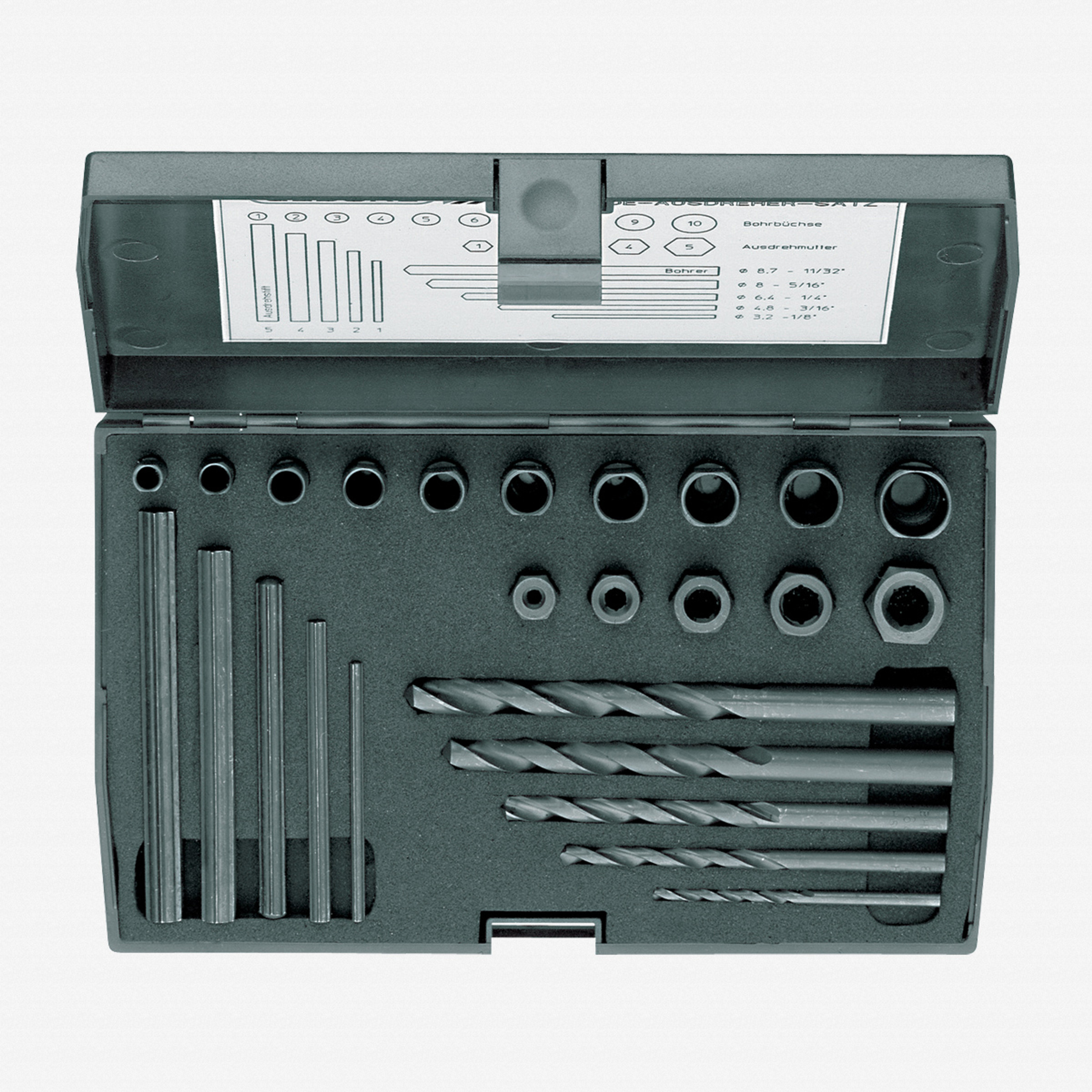 Gedore 6755550 8552025 Screw extractor set