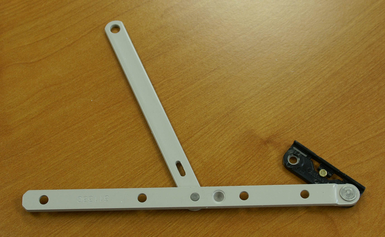 Hinged window sash right hand hinge arm American Windows