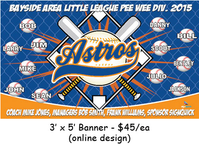 Little League Baseball Banners