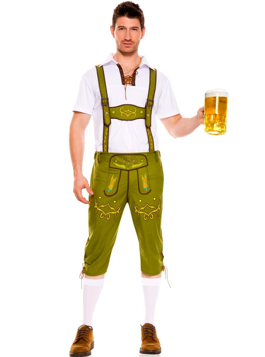 Sexy Music Legs Green White Men S Lederhosen German Mr Oktoberfest Octoberfest Beer Party