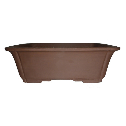 Unglazed Rectangular Bonsai Pot