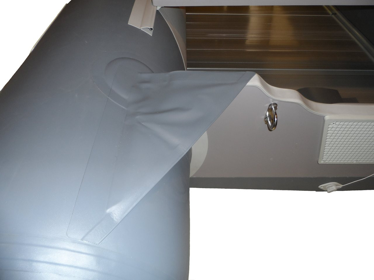 15.4 ft Roll Up Inflatable Boat Aluminum Floor Dinghy Yacht Tender Fishing Raft